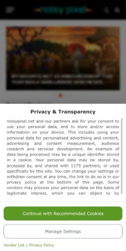 スポンサード記事向けのアメリカ合衆国メディア、Noisy Pixelのサイトプレビュー