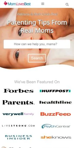Anteprima del sito Mom Loves Best, media di Stati Uniti per articoli sponsorizzati