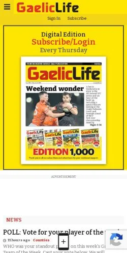 Anteprima del sito Gaelic Life, media di Stati Uniti per articoli sponsorizzati