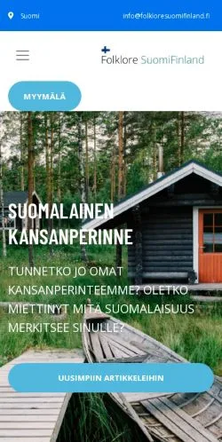 스폰서 기사용 핀란드 매체 Suomalainen Kansanperinne 사이트 미리보기