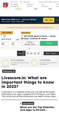 스폰서 기사용 미국 매체 sportsjournalism.org 사이트 미리보기