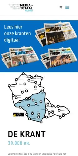 Anteprima del sito Media Totaal Noord, media di Paesi Bassi per articoli sponsorizzati