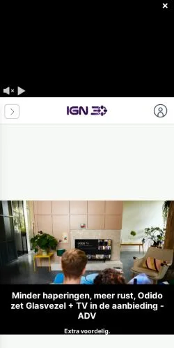 Vista previa del sitio IGN Benelux, medio de Países Bajos para artículos patrocinados