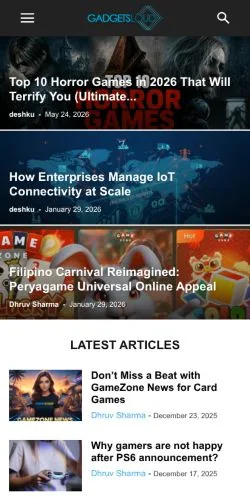 Preview of the Gadgetsloud website, a media outlet in United States for sponsored articles