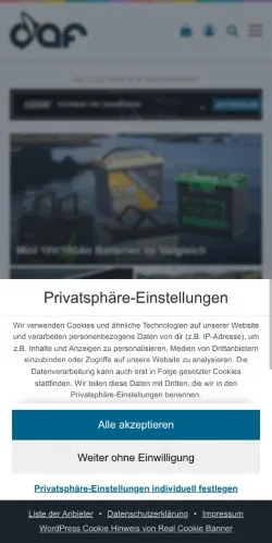 Anteprima del sito Dicht Am Fisch, media di Germania per articoli sponsorizzati