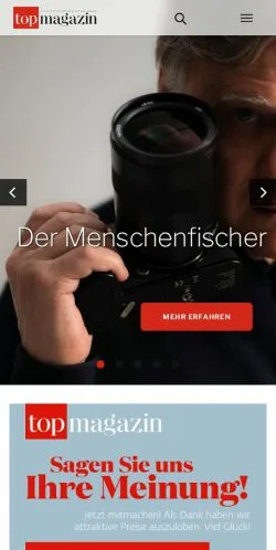 Podgląd witryny TOP MAGAZIN, medium z kraju Niemcy do artykułów sponsorowanych