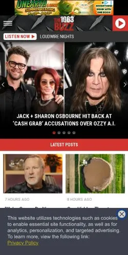 Vorschau der Website 106.3 The Buzz, Medium aus Vereinigte Staaten für gesponserte Artikel