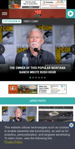 Aperçu du site 96.9 Zoo FM, média de États-Unis pour articles sponsorisés