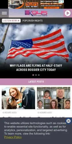 Forhåndsvisning av nettstedet K945, medium fra USA for sponsede artikler