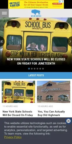 Anteprima del sito We Are Buffalo, media di Stati Uniti per articoli sponsorizzati
