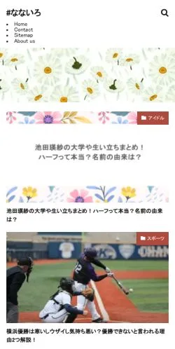 스폰서 기사용 일본 매체 Nanairo 사이트 미리보기