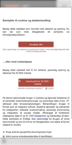 Anteprima del sito Nyheder24, media di Danimarca per articoli sponsorizzati