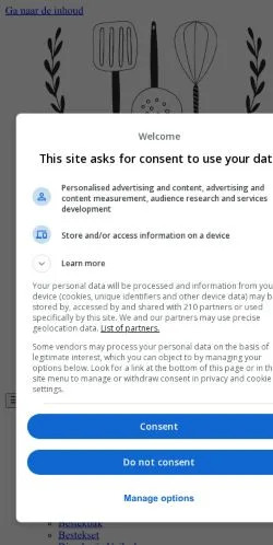 スポンサード記事向けのベルギーメディア、Ikitchenのサイトプレビュー