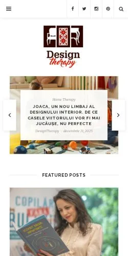 Vorschau der Website DesignTherapy, Medium aus Rumänien für gesponserte Artikel