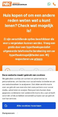 스폰서 기사용 네덜란드 매체 Laat uw hypotheek checken! 사이트 미리보기