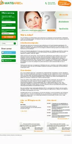 Podgląd witryny Watisarbo, medium z kraju Holandia do artykułów sponsorowanych