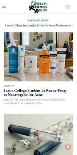 Anteprima del sito Health 4 Fitness Blog, media di Stati Uniti per articoli sponsorizzati