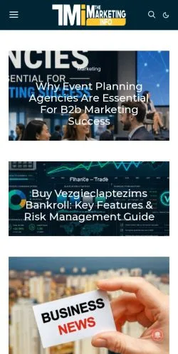Anteprima del sito The Marketing Info, media di Stati Uniti per articoli sponsorizzati