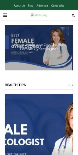 Vorschau der Website Fitful Living, Medium aus Vereinigte Staaten für gesponserte Artikel