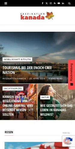 Anteprima del sito Faszination Kanada, media di Germania per articoli sponsorizzati