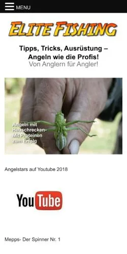 Anteprima del sito Elite-Fishing, media di Germania per articoli sponsorizzati