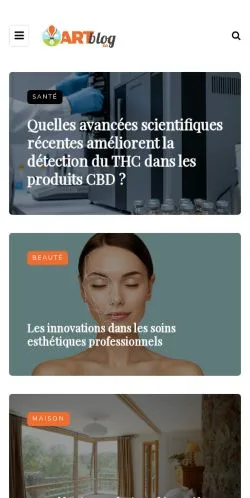Anteprima del sito Artblog.fr, media di Francia per articoli sponsorizzati