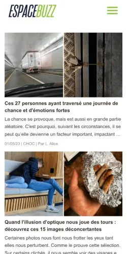 スポンサード記事向けのフランスメディア、EspaceBuzzのサイトプレビュー