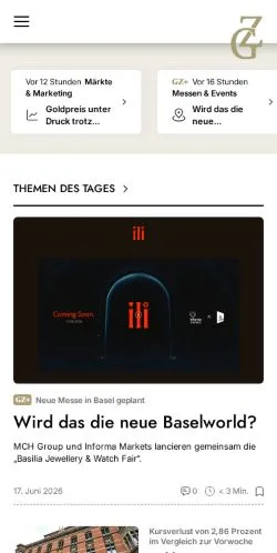Anteprima del sito GZ Online, media di Germania per articoli sponsorizzati