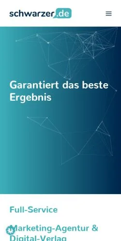 Voorbeeld van de site Schwarzer Marketing & Sales, medium uit Duitsland voor gesponsorde artikelen