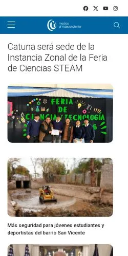 Anteprima del sito El Independiente, media di Argentina per articoli sponsorizzati