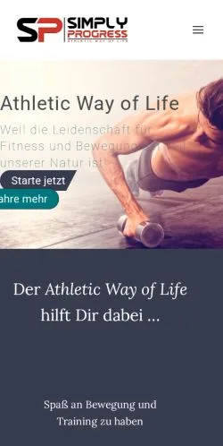 Sponsorlu makaleler için Almanya medyası Athletic Way of Life sitesinin önizlemesi