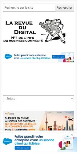 Anteprima del sito La Revue Du Digital, media di Francia per articoli sponsorizzati