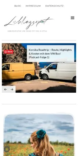 Anteprima del sito Lieblingsspot, media di Germania per articoli sponsorizzati