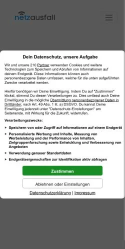Förhandsvisning av webbplatsen Netzausfall Österreich, medium i Österrike för sponsrade artiklar
