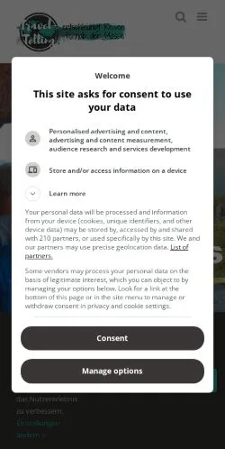 Anteprima del sito traveltelling, media di Germania per articoli sponsorizzati