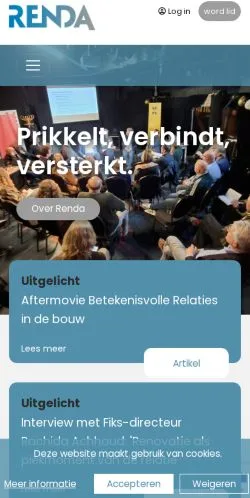 Forhåndsvisning av nettstedet Renda, medium fra Nederland for sponsede artikler