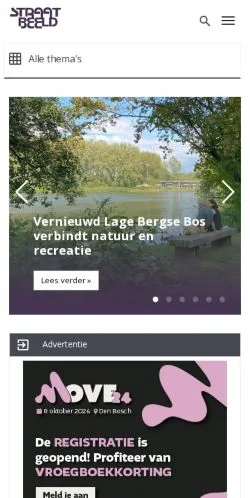 スポンサード記事向けのオランダメディア、Straatbeeldのサイトプレビュー
