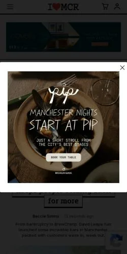 Anteprima del sito I Love Manchester, media di Regno Unito per articoli sponsorizzati