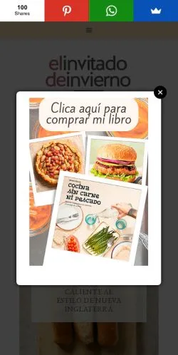 スポンサード記事向けのスペインメディア、El Invitado De Inviernoのサイトプレビュー