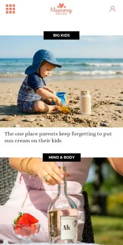 Anteprima del sito MummyPages, media di Irlanda per articoli sponsorizzati