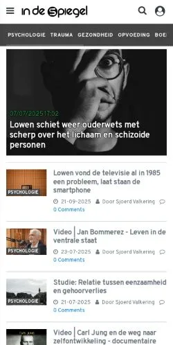 Podgląd witryny In De Spiegel, medium z kraju Holandia do artykułów sponsorowanych