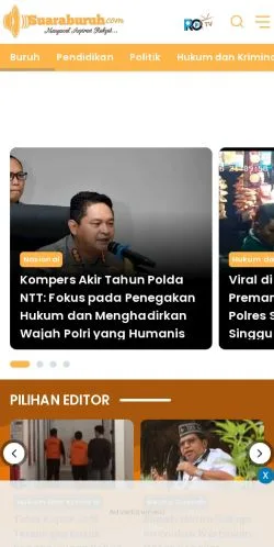 Anteprima del sito Suara Buruh, media di Indonesia per articoli sponsorizzati