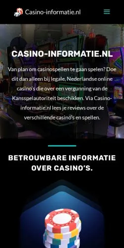 Anteprima del sito Casino Informatie, media di Paesi Bassi per articoli sponsorizzati