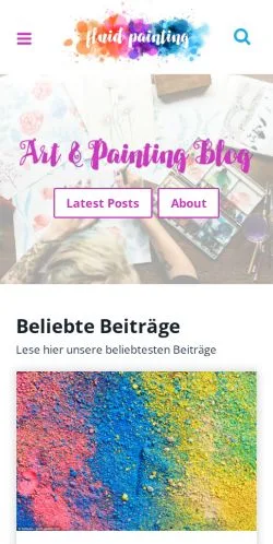 Anteprima del sito Fluid Painting, media di Germania per articoli sponsorizzati