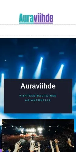 Anteprima del sito Auraviihde, media di Finlandia per articoli sponsorizzati
