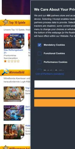 Anteprima del sito Deutschland Spielt, media di Germania per articoli sponsorizzati