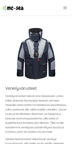 Podgląd witryny Mcsea, medium z kraju Finlandia do artykułów sponsorowanych
