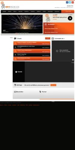 Voorbeeld van de site BlackMusic Radio, medium uit Duitsland voor gesponsorde artikelen