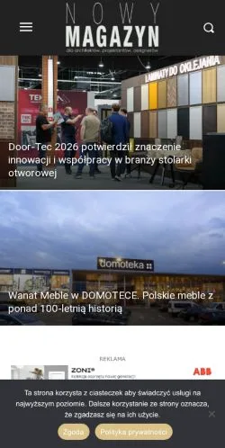 Anteprima del sito Nowy Magazyn, media di Polonia per articoli sponsorizzati