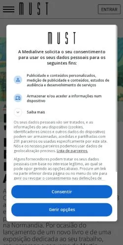 Anteprima del sito Must Jornal de Negócios, media di Portogallo per articoli sponsorizzati